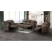 Asher Manual Reclining Sofa Brown